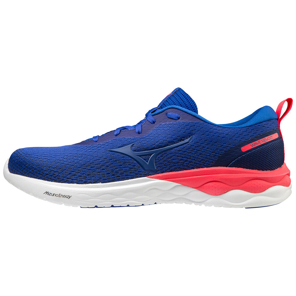 Mizuno Wave Revolt - Erkek Koşu Ayakkabısı - Mavi/Pembe Türkiye (WYUSMO-495)